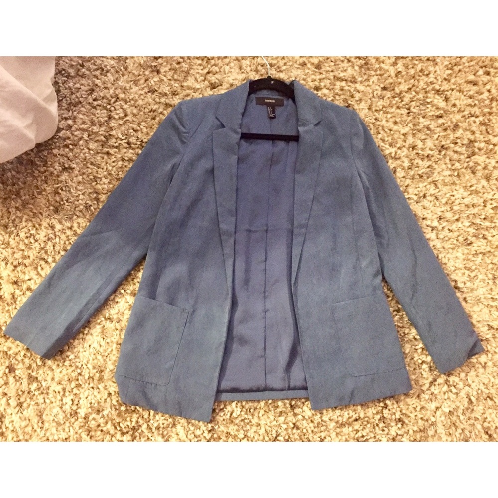 NWOT Blue Suede Blazer